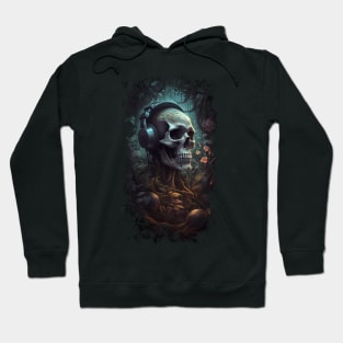 Skull in headphones Hoodie